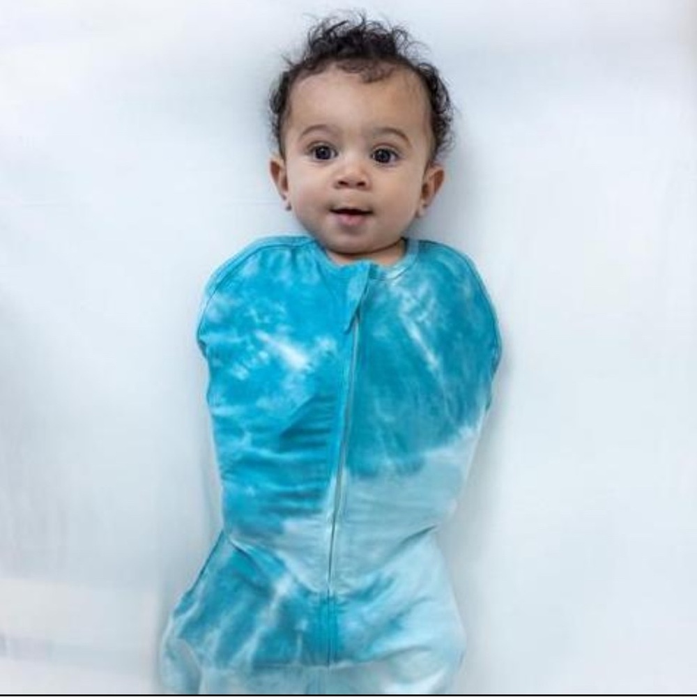 Soft Blue Tie-Dye Kids Sleep Sack